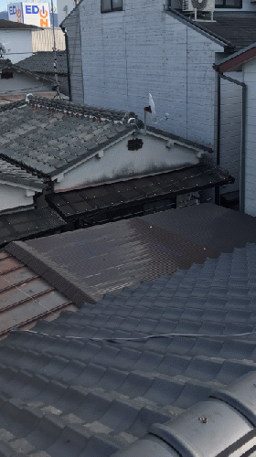 東大阪市で増築部の屋根トタンからの雨漏り修繕工事