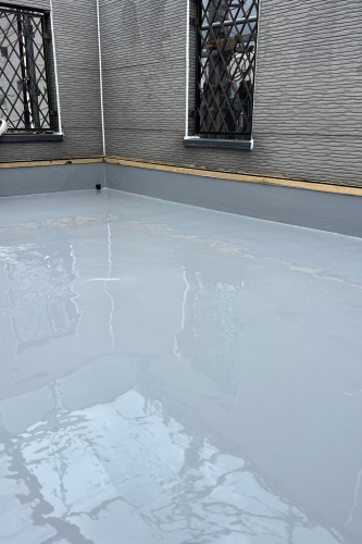 門真市でベランダウレタン塗膜防水工事